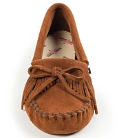 Minnetonka Kilty Softsole Suede Moccasins