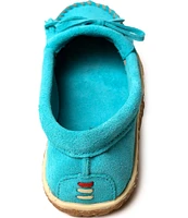 Minnetonka Kilty Tread Suede Moccasins