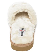 Minnetonka London Faux Fur Slides