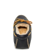 Minnetonka Men's Sheepskin Lined Moose Slippers