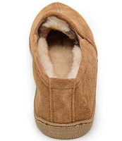 Minnetonka Men's Twin Gore Suede Sheepskin Slippers