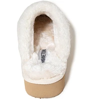 Minnetonka Reindeer Pile Lined Scuff Slippers