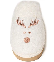 Minnetonka Reindeer Pile Lined Scuff Slippers