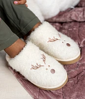 Minnetonka Reindeer Pile Lined Scuff Slippers