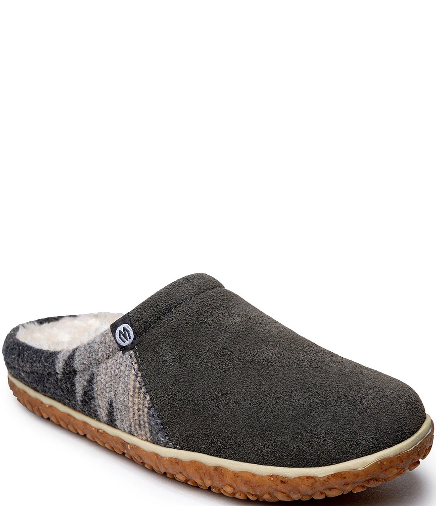 Minnetonka Tahoe Suede Clog Slippers