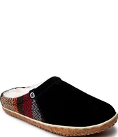 Minnetonka Tahoe Suede Patterned Clog Slippers