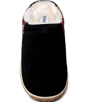 Minnetonka Tahoe Suede Patterned Clog Slippers