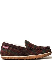 Minnetonka Tempe Plaid Pile Lined Moccasin Slippers