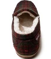 Minnetonka Tempe Plaid Pile Lined Moccasin Slippers