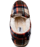 Minnetonka Tempe Plaid Pile Lined Moccasins