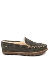 Minnetonka Women's Terese Suede Sheepskin Fur Lined Moccasin Slippers