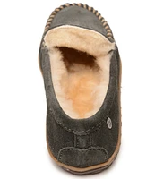 Minnetonka Women's Terese Suede Sheepskin Fur Lined Moccasin Slippers