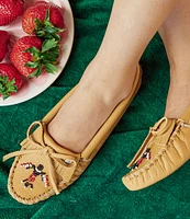 Minnetonka Thunderbird Animikii Softsole Leather Moccasins