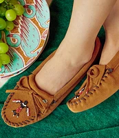 Minnetonka Thunderbird Animikii Suede Softsole Moccasins