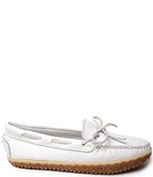 Minnetonka Women's Deerskin Tread Moccasins