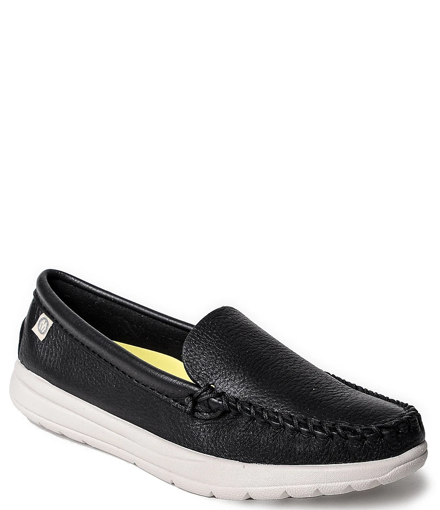 Minnetonka Women's Discover Deerskin Slip Ons