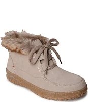 Minnetonka Women's Tinley Suede Faux Fur Ankle Cold Weather Booties