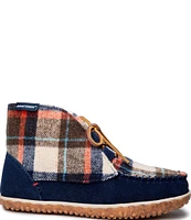 Minnetonka Women's Torrey Plaid Bootie Slippers