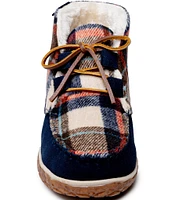 Minnetonka Women's Torrey Plaid Bootie Slippers