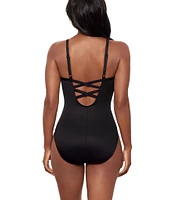 Miraclesuit Fiore Di Luna Temptation Sweetheart Neck Underwire Bra Side Shirred One Piece Swimsuit