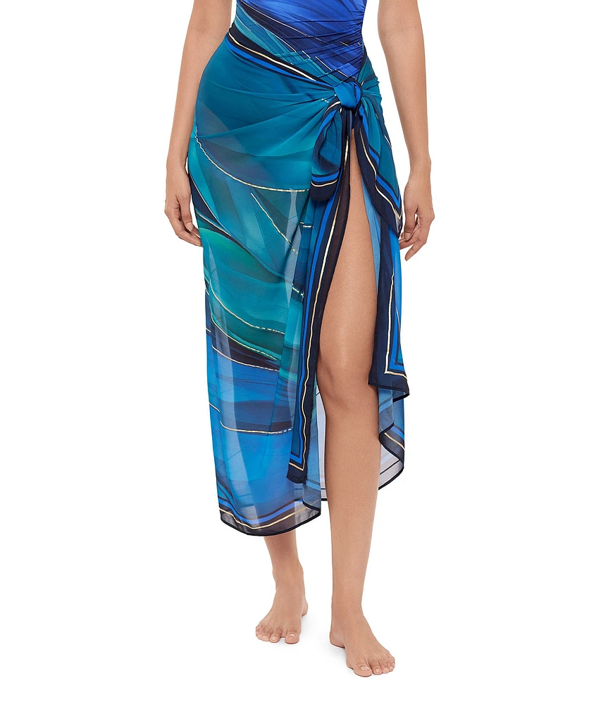 Miraclesuit Maldiva Semi-Sheer Georgette Pareo Swim Cover-Up