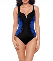Miraclesuit Paka Mayan Temptress Sweetheart Neck Side Shirred One Piece Swimsuit