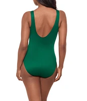 Miraclesuit Rock Solid Regatta High Neck One Piece Swimsuit