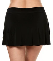 Miraclesuit Solids Layered Ruffle Skirt