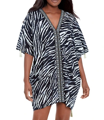 Miraclesuit Tigre Sombra Caftan Cover-Up