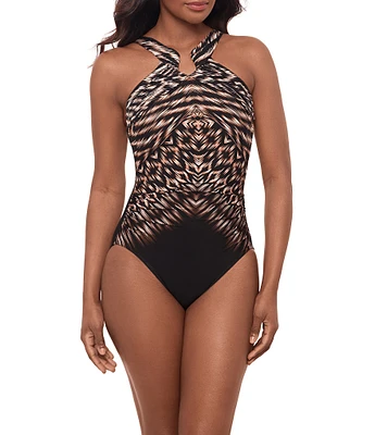 Miraclesuit Topkapi Aphrodite Printed High Neck One Piece Swimsuit