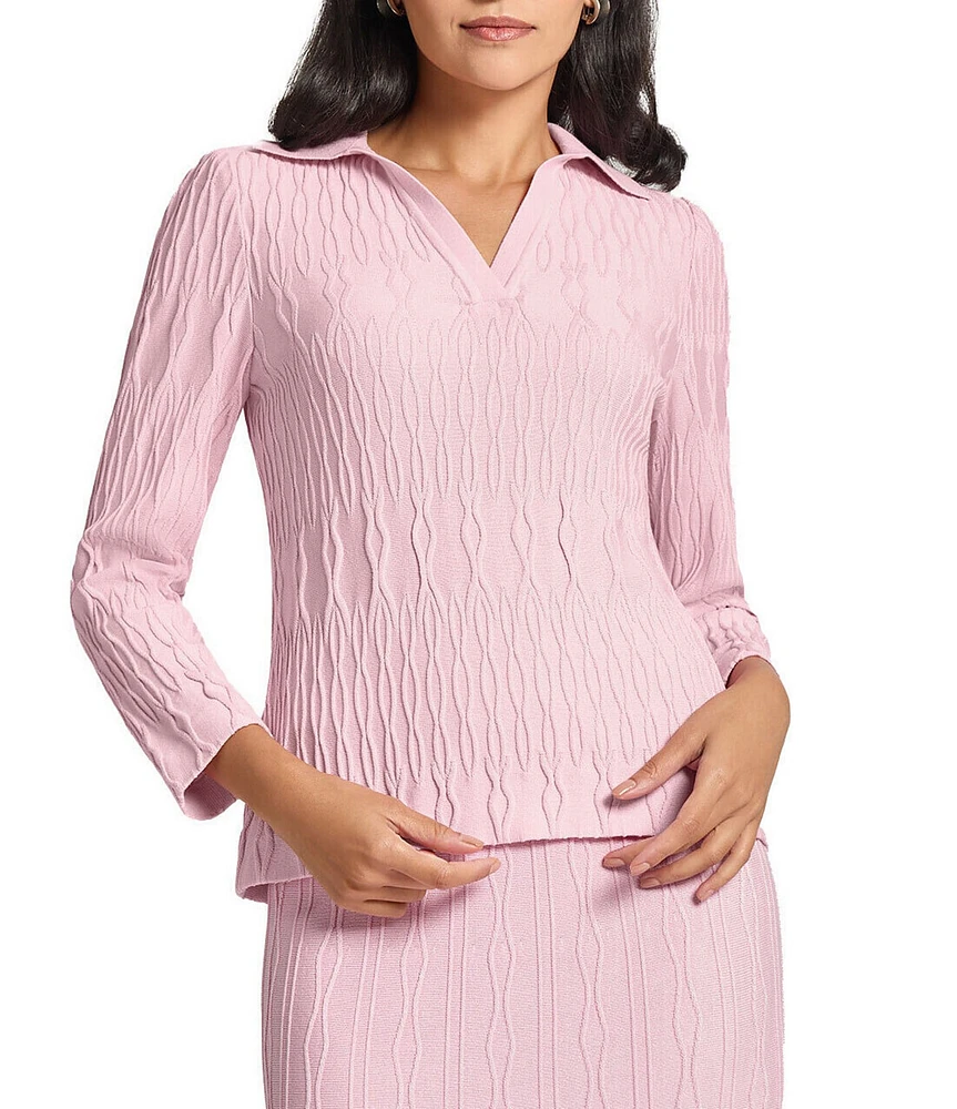 MISOOK Geometric Knit Collar Neck Bracelet Sleeve Tunic