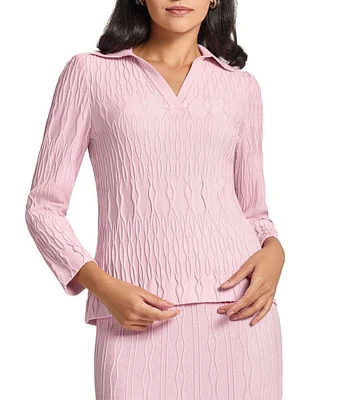MISOOK Geometric Knit Collar Neck Bracelet Sleeve Tunic