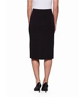 MISOOK Knit Elastic Waist Straight Midi Skirt