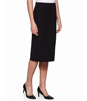 MISOOK Knit Elastic Waist Straight Midi Skirt