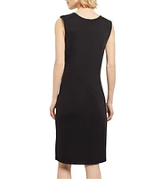MISOOK Knit Scoop Neck Sleeveless Tank Dress