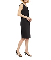 MISOOK Knit Scoop Neck Sleeveless Tank Dress