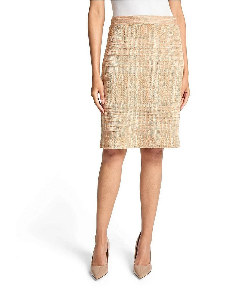 MISOOK Melange Knit High Rise Straight Skirt
