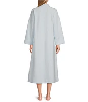 Miss Elaine Micro Fleece Long Zip Front Robe