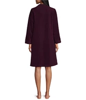 Miss Elaine Micro Fleece Short Snap Robe