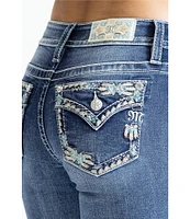 Miss Me Bord Mid-Rise Bootcut Jeans