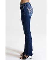Miss Me Dream Catcher Mid-Rise Bootcut Jeans