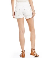 Miss Me Sailor Woven Stretch Denim Shorts