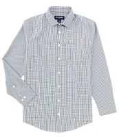 Mizzen+Main Leeward No-Tuck Performance Stretch Check Long Sleeve Woven Shirt