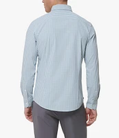 Mizzen+Main Leeward No-Tuck Performance Stretch Check Long Sleeve Woven Shirt