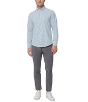 Mizzen+Main Leeward No-Tuck Performance Stretch Check Long Sleeve Woven Shirt