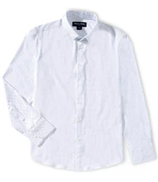 Mizzen+Main Leeward No-Tuck Performance Stretch Confetti Print Long Sleeve Woven Shirt