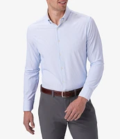 Mizzen+Main Leeward Performance Stretch Banker Stripe Long Sleeve Woven Shirt