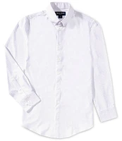 Mizzen+Main Leeward Performance Stretch Dual Dot Print Long Sleeve Woven Shirt