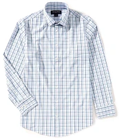 Mizzen+Main Leeward Performance Stretch Multi Plaid Long Sleeve Woven Shirt