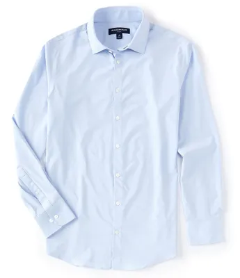 Mizzen+Main Leeward Solid Performance Stretch Long-Sleeve Woven Shirt